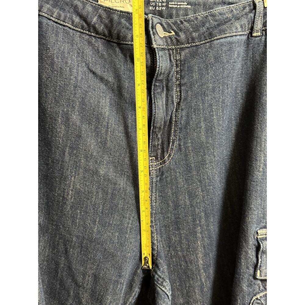 NWOT Anthropologie Pilcro Crop Cargo Jeans Size 18W - Picture 5 of 7